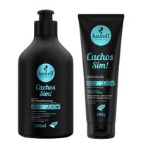 Kit Finalização Haskell Cachos Sim Leave In + Creme em Gel