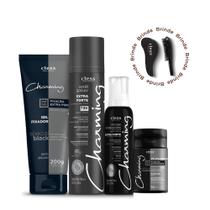 Kit Finalização Mousse Hair Spray Gel e pó vol. Charming Kit Finalização Mousse Hair Spray Gel e pó vol. Charming