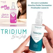 Kit Finalizador Leave-in e Overliss Tridium Seu Jeito Cosméticos Kit Finalizador Leave-in e Overliss Tridium Seu Jeito Cosméticos