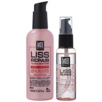 Kit Finalizador Serum E Protetor Térmico Yama Liss Repair Profissional Cabelos Lisos E Saudáveis