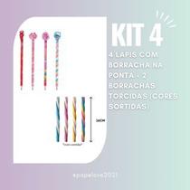 Kit Fini Material escolar volta as aulas marca texto com cheiro de fini doce caneta borracha escola presente