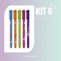 Kit Fini Material escolar volta as aulas marca texto com cheiro de fini doce caneta borracha escola presente