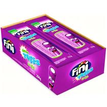 Kit Fini Tubes Gomas Bala Sabor Uva Sem Glúten Com 12un