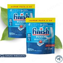 Kit Finish Detergente em Tablete para Lava Louças 13/30tabs Original Limpeza Profunda Ação Poderosa