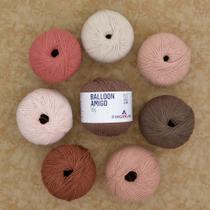 Kit Fio Balloon Amigo Tons de Pele - 8 Novelos Kit Fio Balloon Amigo Tons de Pele - 8 Novelos