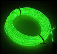 Kit Fio De Neon Luz 5m C/adaptador A Pilha 3v No Escuro - El Wire