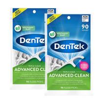 Kit Fio Dental Dentek Floss Picks Triple Clean Advanced Clean 180 unidades