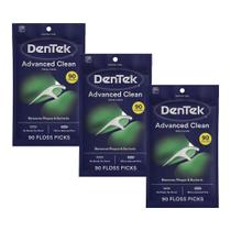 Kit Fio Dental DenTek Floss Picks Triple Clean Advanced Clean 270 unidades