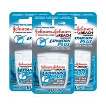 Kit Fio Dental Johnsons Extra Fino 50 Metros 3 Unidades - Johnson&johnson