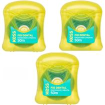 Kit fio dental Kess 3 unidades de 50M 1996 Kit fio dental Kess 3 unidades de 50M 1996