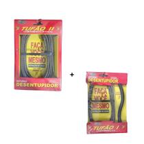 Kit Fio Desentupidor Aço Overtime Tufão I II 5m 10m Cabo Flexível Pia Ralo Vaso Cano Kit Fio Desentupidor Aço Overtime Tufão I II 5m 10m Cabo Flexível Pia Ralo Vaso Cano