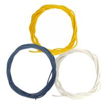 KIT fio LUTHIER 3 cores de 2m cada 22AWG elétrica guitarra