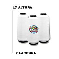 Kit Fio Overlock 3 Unidades 500G cada Cone COSTURA Overloque Kit Fio Overlock 3 Unidades 500G cada Cone COSTURA Overloque