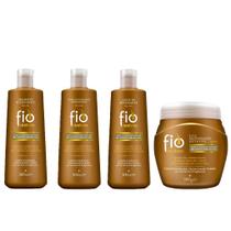 Kit Fio Restore Restauração Intensiva - Shampoo, Condicionador, Máscara e Leave-in