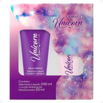 Kit Fiorucci Unicorn: Sabonete Líquido 200ml e Loção Hidratante 50ml Kit Fiorucci Unicorn: Sabonete Líquido 200ml e Loção Hidratante 50ml