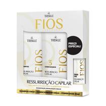Kit Fios Ressurreição Capilar- Shampoo, Condicionador e Power Dose Triskle
