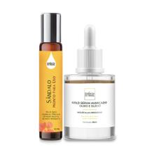 Kit Firmeza de Pele: Sérum com Ouro + Óleo Sândalo