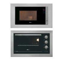 Kit Fischer Fit Line Micro-Ondas + Forno ElÉTrico Inox 127v