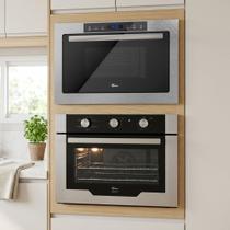 kit Fischer Infinity Microondas de Embutir 25L Forno de Embutir 50L