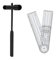 Kit Fisio Martelo De Buck + Goniômetro Grande Kit Estudante Kit Fisio Martelo De Buck + Goniômetro Grande Kit Estudante