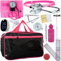 Kit Fisioterapia Esfigmomanometro Esteto Martelo Buck Fita