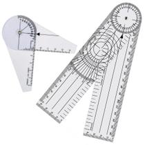 Kit Fisioterapia Goniometro Grande Goniometro Pequeno Pvc