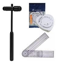 Kit Fisioterapia Goniometro Grande Martelo Buck Trena Imc Kit Fisioterapia Goniometro Grande Martelo Buck Trena Imc