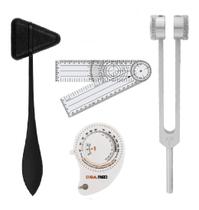 Kit Fisioterapia Martelo Taylor Goniometro Diapasão Trena Kit Fisioterapia Martelo Taylor Goniometro Diapasão Trena