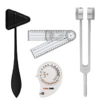 Kit Fisioterapia Martelo Taylor Goniometro Diapasão Trena