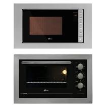 Kit fit line forno eletrico 48l e micro ondas 25l de embutir em inox 220v fischer Kit fit line forno eletrico 48l e micro ondas 25l de embutir em inox 220v fischer