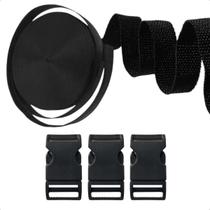 Kit Fita 25mm 10m + 10 Fechos Engate Rápido Alça Mochila - Magazine Ribeiro