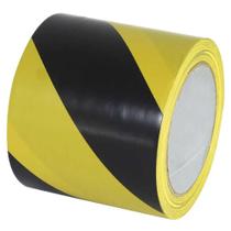 Kit Fita Adesiva Demarcação de Solo 10 cm x 30 m Zebrada 2 Unidades - THR