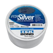Kit Fita Adesiva Silvertape 48 mm x 5 m Branco 4 Unidades - TEK BOND
