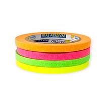 Kit Fita Crepe Basic 4 Cores Neon 09mmx50m Kit Fita Crepe Basic 4 Cores Neon 09mmx50m