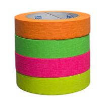 Kit Fita Crepe Basic 4 Cores neon 24mmx50m Kit Fita Crepe Basic 4 Cores neon 24mmx50m