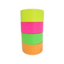 Kit Fita Crepe Basic 4 Cores Neon 48mmx50m