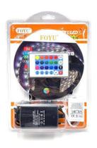 Kit Fita De Led 5050 5m Rgb Controle E Fonte 3a Foyu Tb-5016