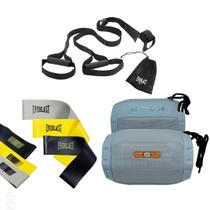 Kit Fita de Suspensao Funcional Everlast + Kit Band + Som Bluetooth