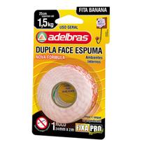 KIT FITA DUPLA FACE ESPUMA 24mm X 2m C/ 18 ROLOS - Adelbras