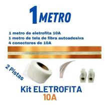 Kit Fita Elétrica 2 Pistas - 1 Metro Eletrofita Adesiva Kit Fita Elétrica 2 Pistas - 1 Metro Eletrofita Adesiva