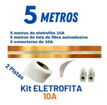 Kit Fita Elétrica 2 Pistas - 5 Metros Eletrofita Adesiva