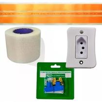 Kit Fita eletrica 20a 3 Pistas 10 metros + Conector + Tomada Kit Fita eletrica 20a 3 Pistas 10 metros + Conector + Tomada