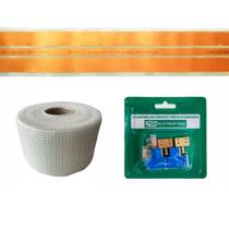 Kit Fita eletrica 20a 3 Pistas 5 metro + Conector eletrofita