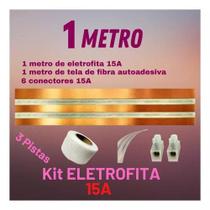 Kit Fita Elétrica 3 Pistas - 1 Metro Eletrofita 15a Adesiva