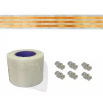 Kit Fita Elétrica 3 Pistas - 3 Metros Eletrofita 15a Adesiva Kit Fita Elétrica 3 Pistas - 3 Metros Eletrofita 15a Adesiva