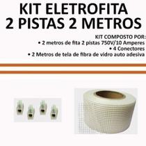 Kit Fita Elétrica Eletrofita 2 Pistas 2 Metros 750v/10amp - Eletrofitas