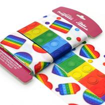 Kit Fita Gorgurão Linha Pop It 001 Cores Vibrantes - 38mm 9 Metros