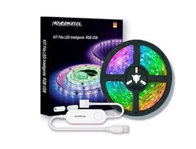 Kit Fita Led Inteligente RGB Usb 5m 5050 - Nova Digital