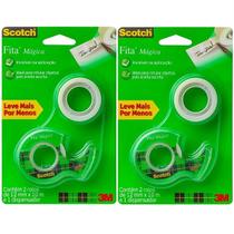 Kit Fita Magica 12MM X 10M 4 Rolos 2 Suportes Kit Fita Magica 12MM X 10M 4 Rolos 2 Suportes