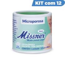 Kit fita micropore 2,5x0,90 missner com 12 unidades